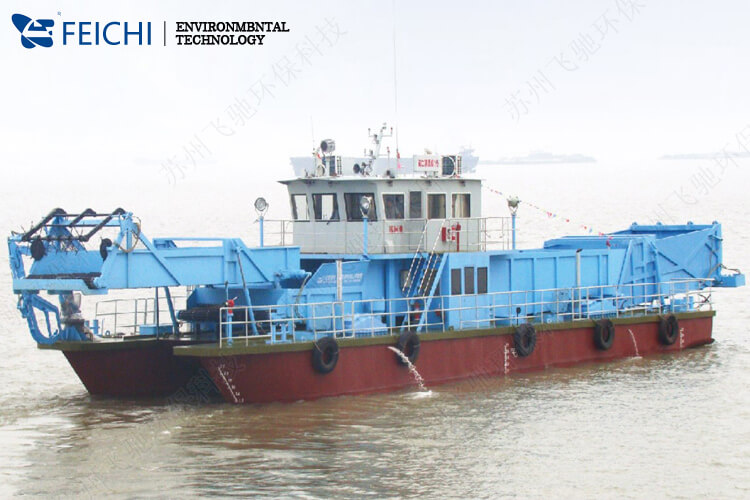 大型水電站清漂船 FCQJC29-90B 水電站漂浮物打撈收集